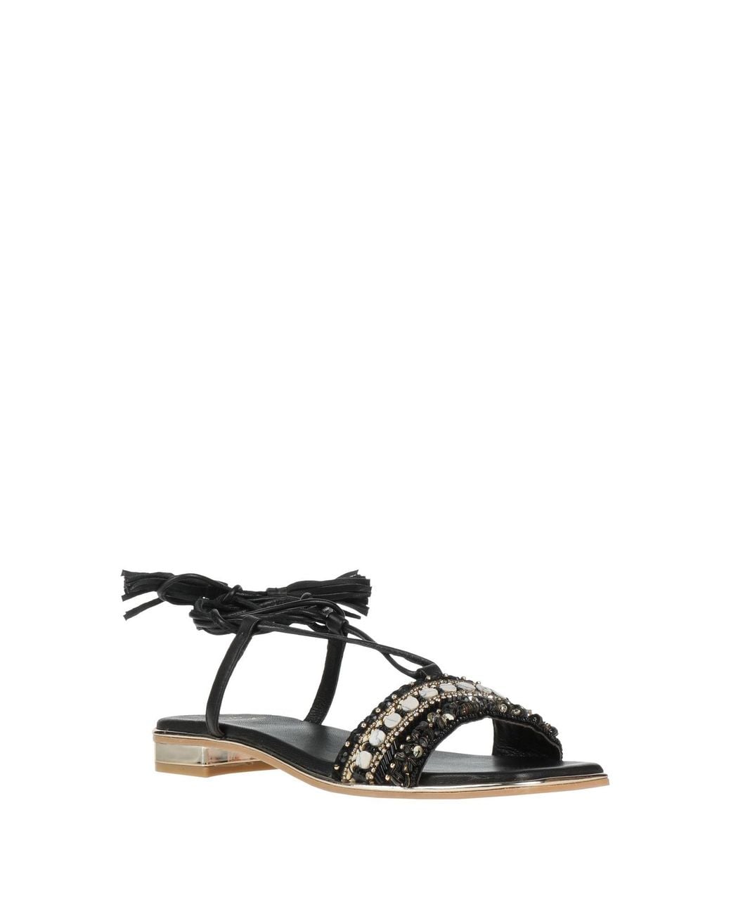 ALMA BLUE Black Sandals