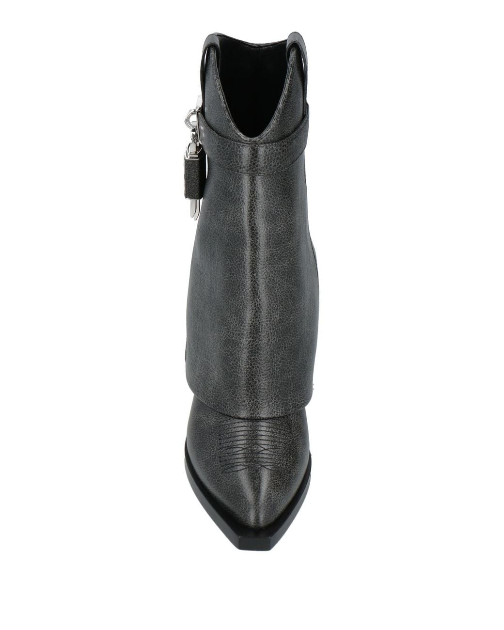 Givenchy Black Charcoal Ankle Boots Leather