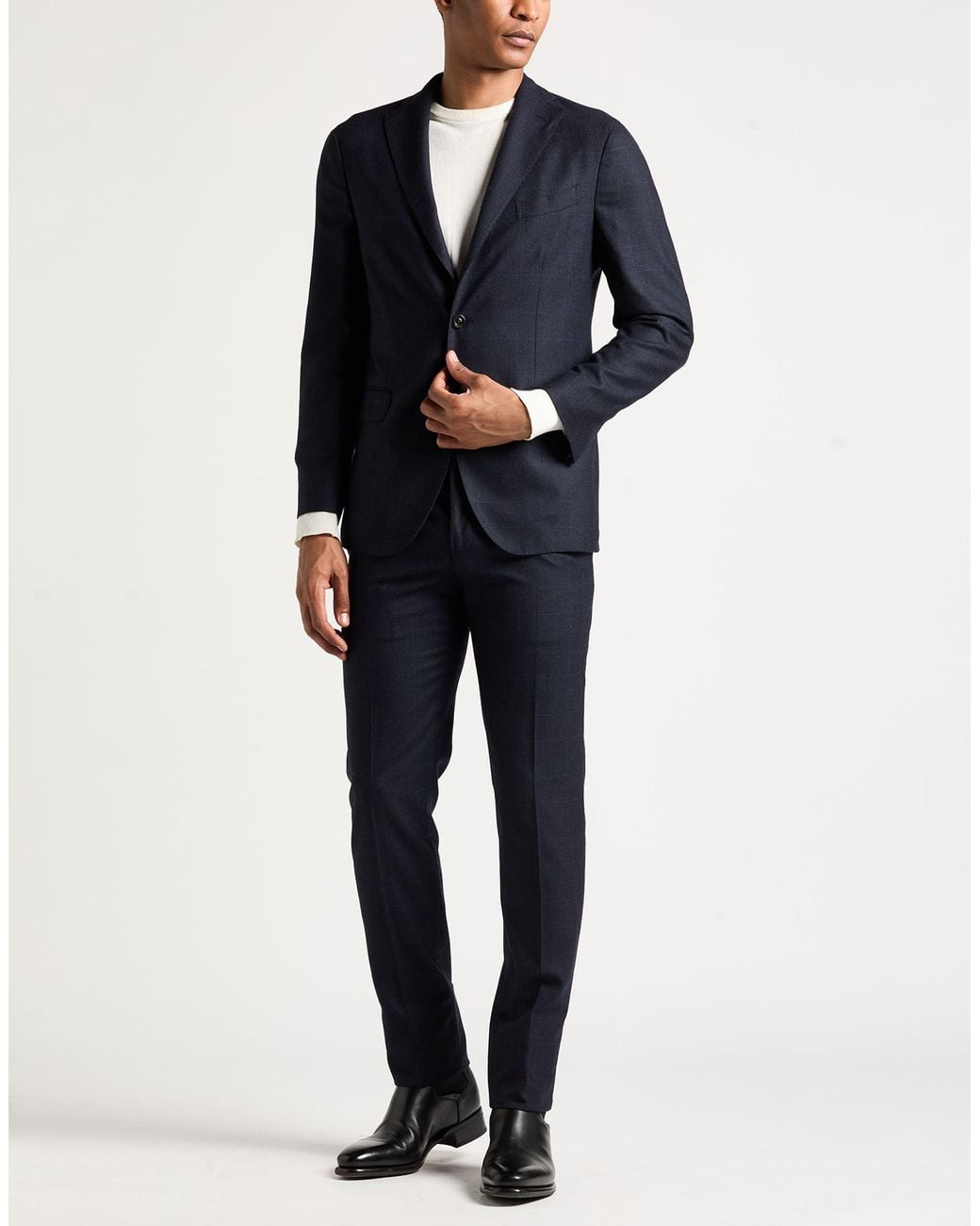 Boglioli Blue Suit Virgin Wool for men