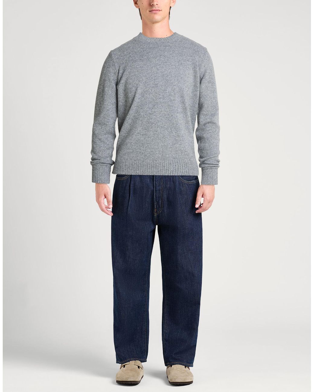 SEVENTY VENEZIA Gray Sweater Wool, Polyamide for men