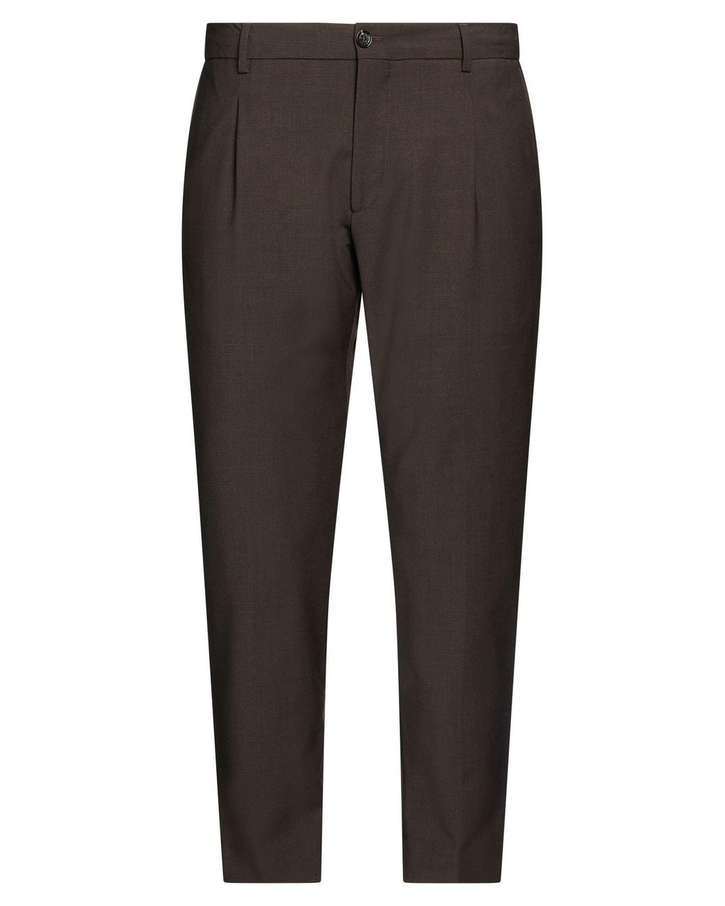 BE ABLE Gray Dark Pants Wool, Polyester, Elastane for men