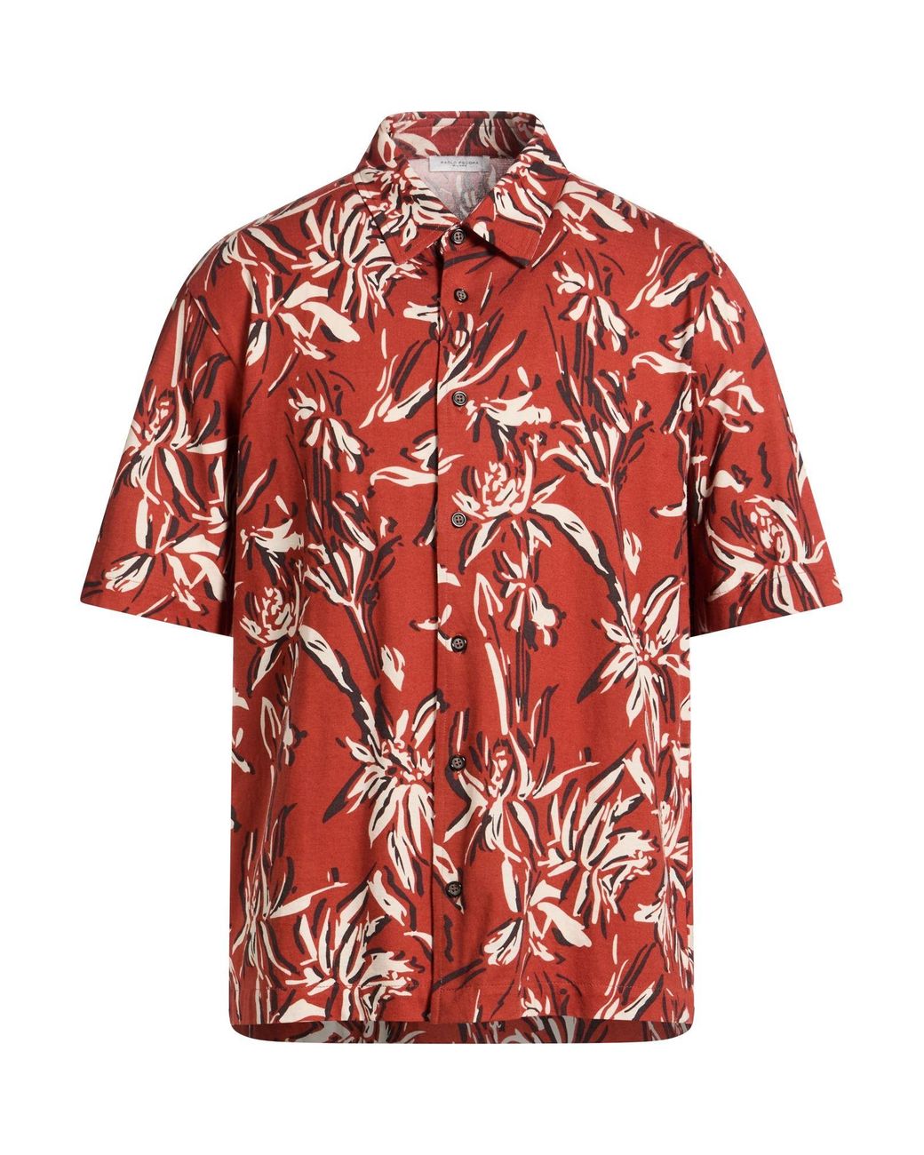 Paolo Pecora Red Shirt Cotton for men