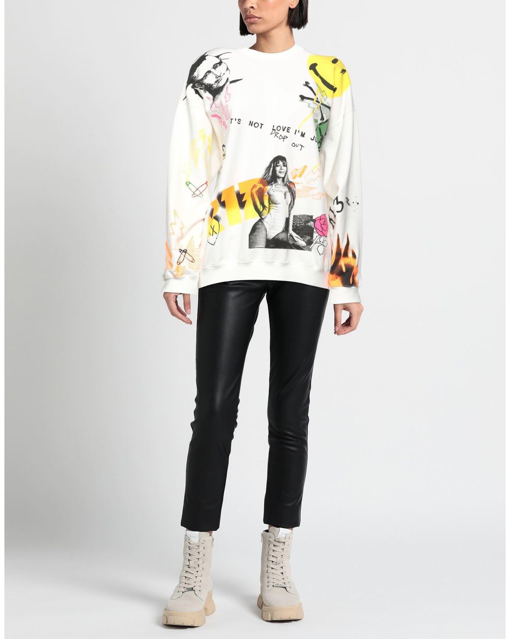 R13 White Sweatshirt