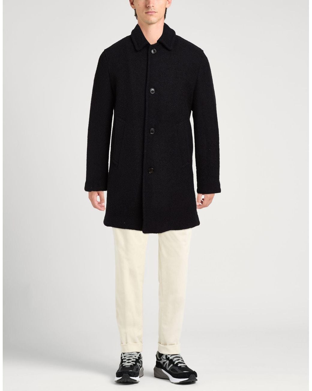 Paltò Blue Midnight Coat Wool, Acetate, Polyester, Polyamide for men