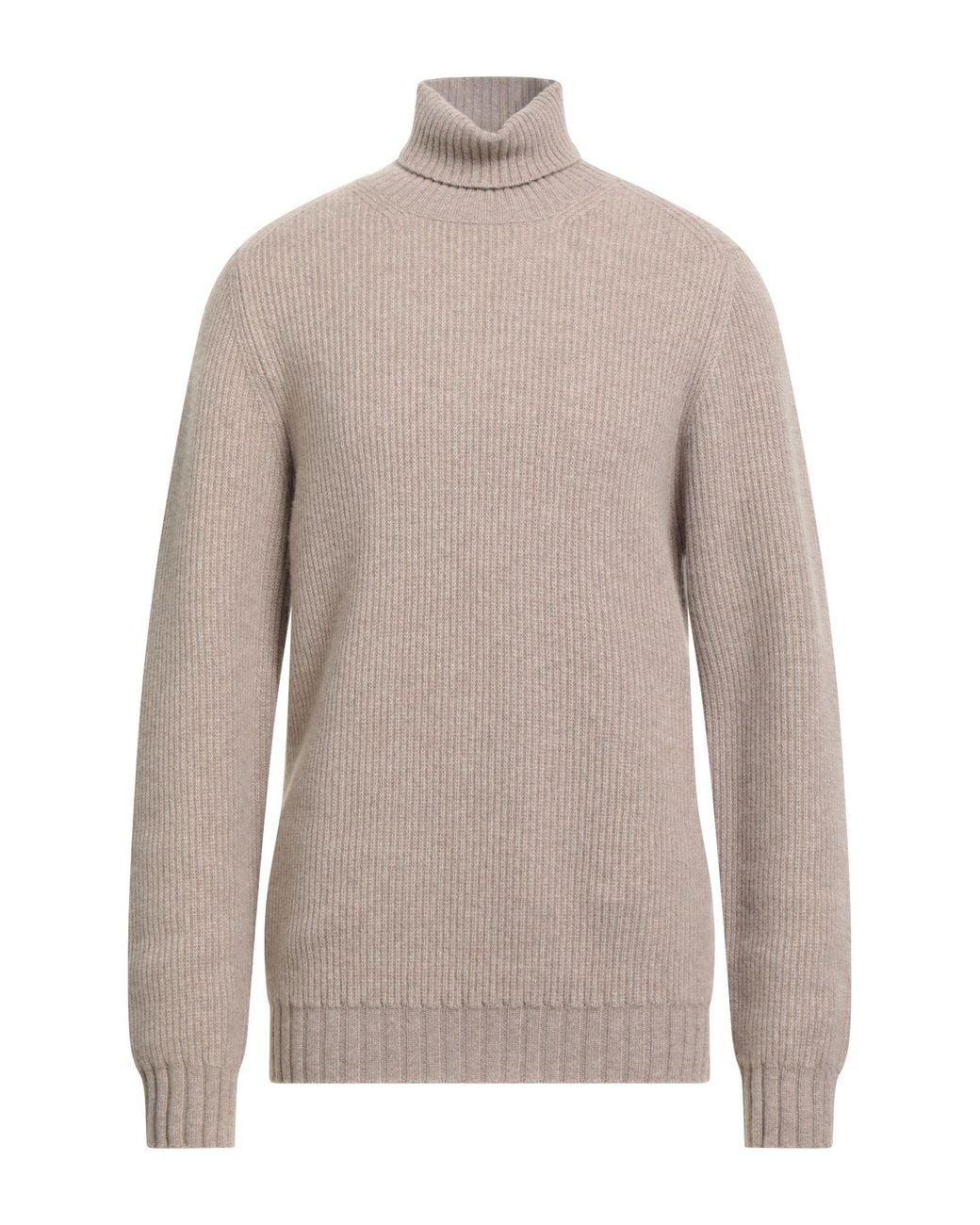 Alpha Studio Gray Turtleneck Cashmere for men