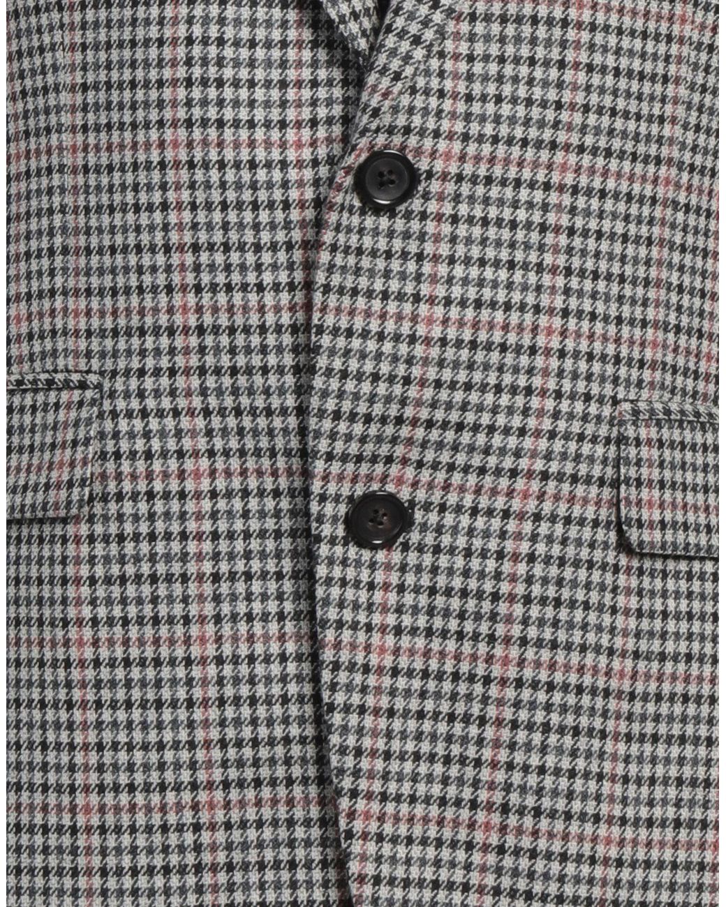 Reveres 1949 Gray Blazer Wool for men