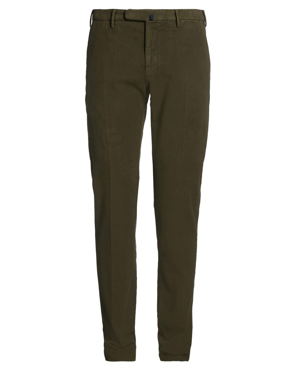 Incotex Green Dark Pants Cotton, Elastane for men