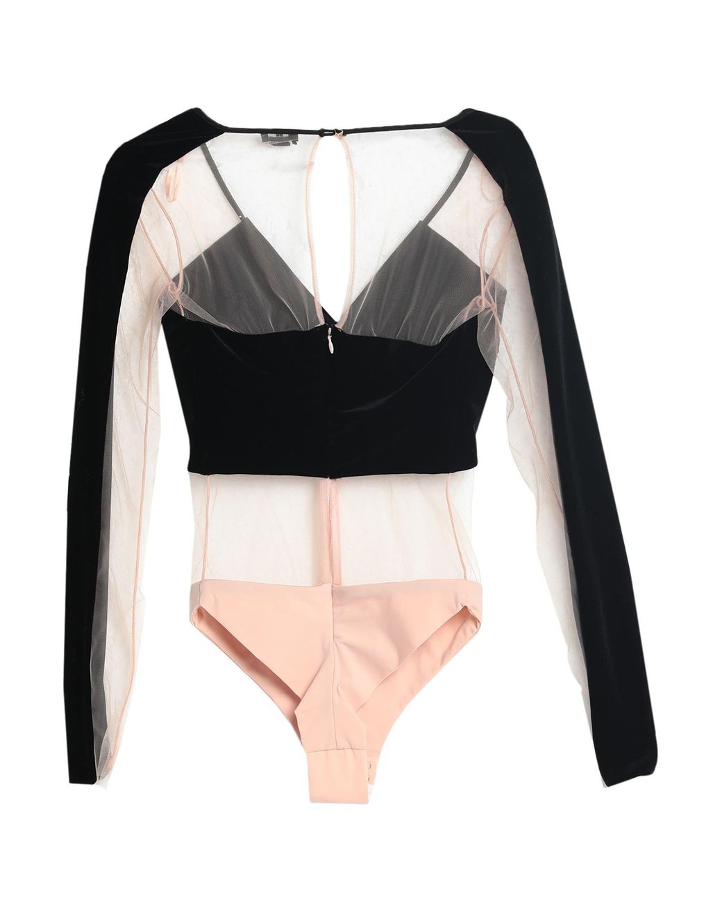 Elisabetta Franchi Black Bodysuit Polyester, Elastane, Polyamide