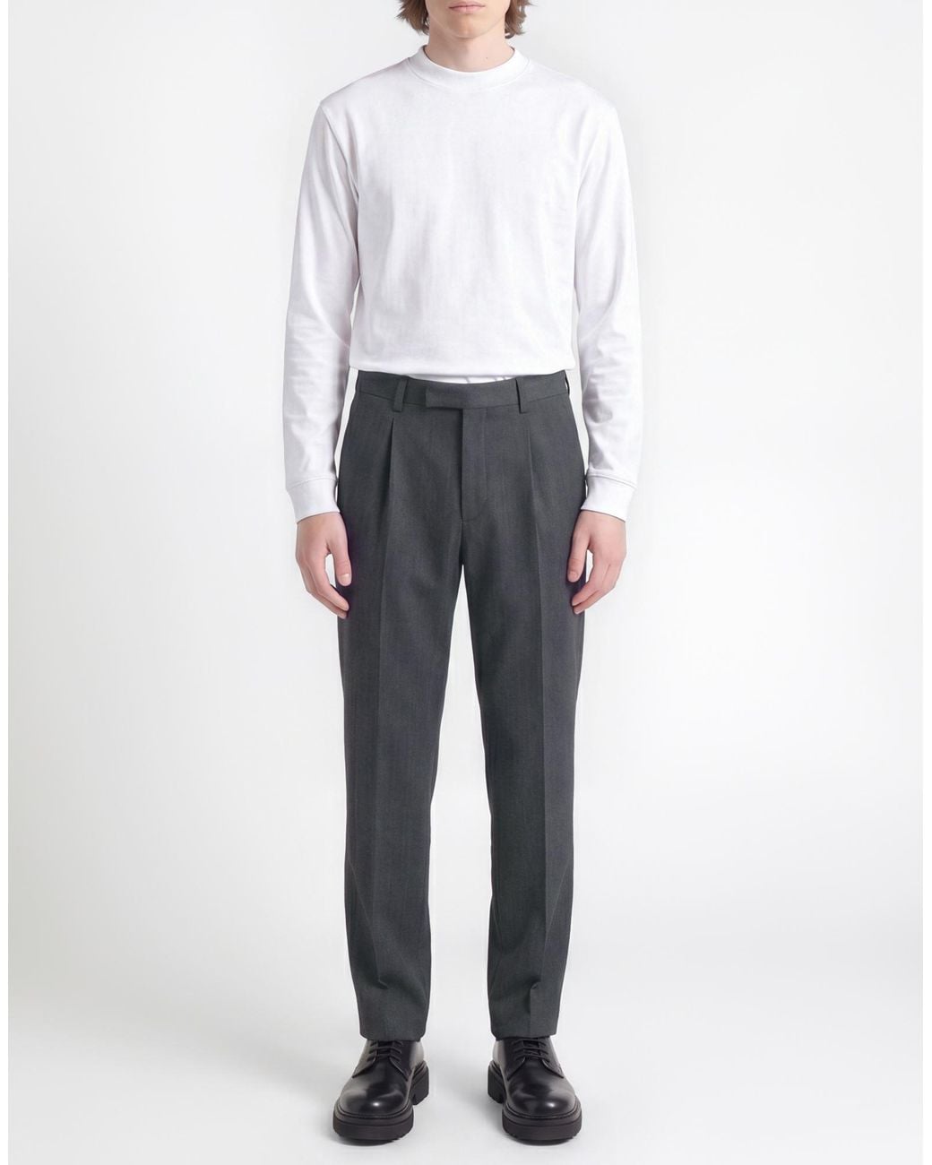 Zegna Gray Pants Wool for men
