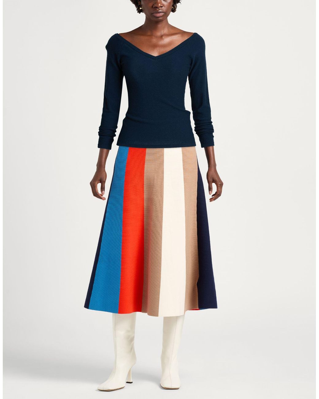 Lamberto Losani Blue Sweater Cashmere, Elastane