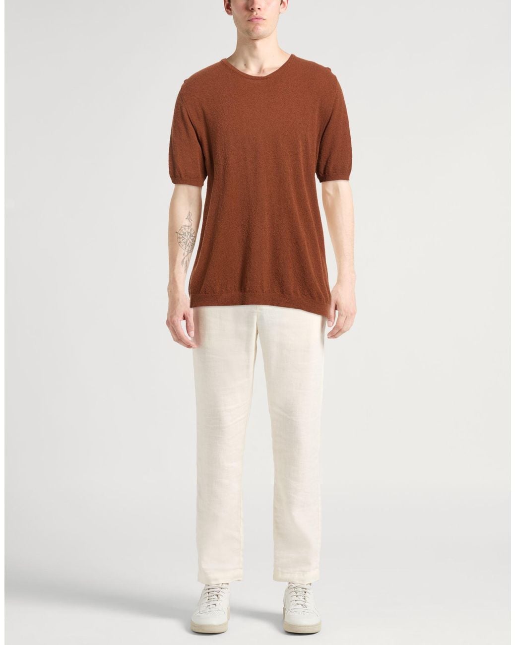 Roberto Collina Brown Jumper for men