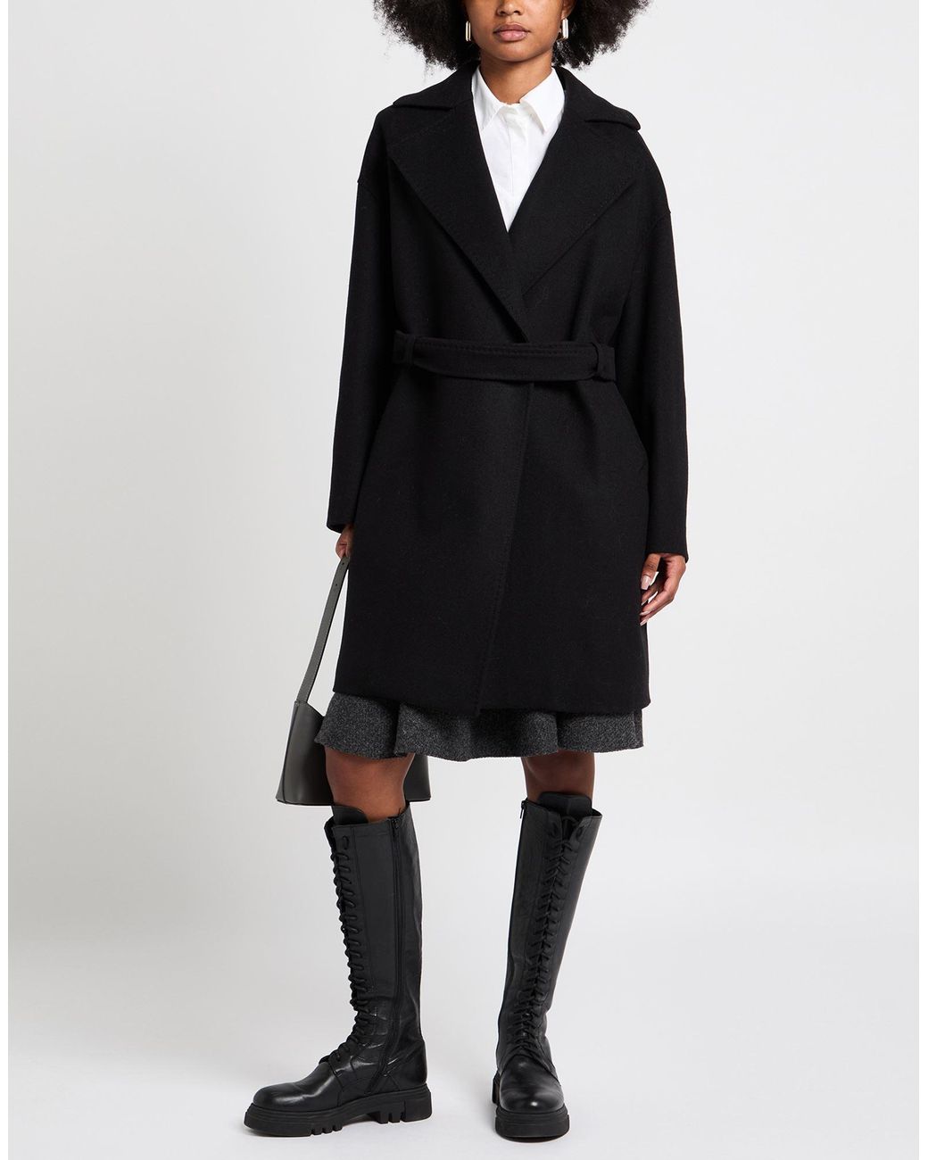Heresis Black Coat Virgin Wool