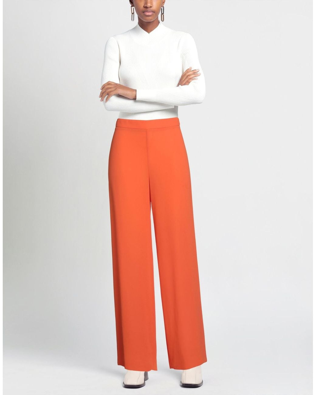 Camilla Orange Pants Polyester