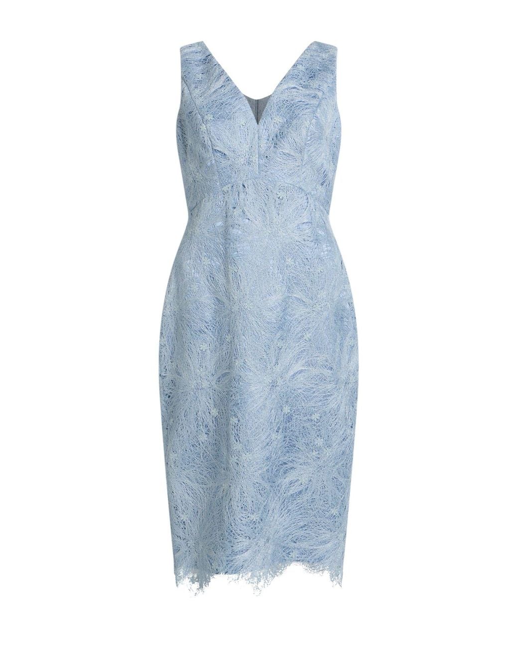 Antonio D'errico Blue Sky Midi Dress Polyester