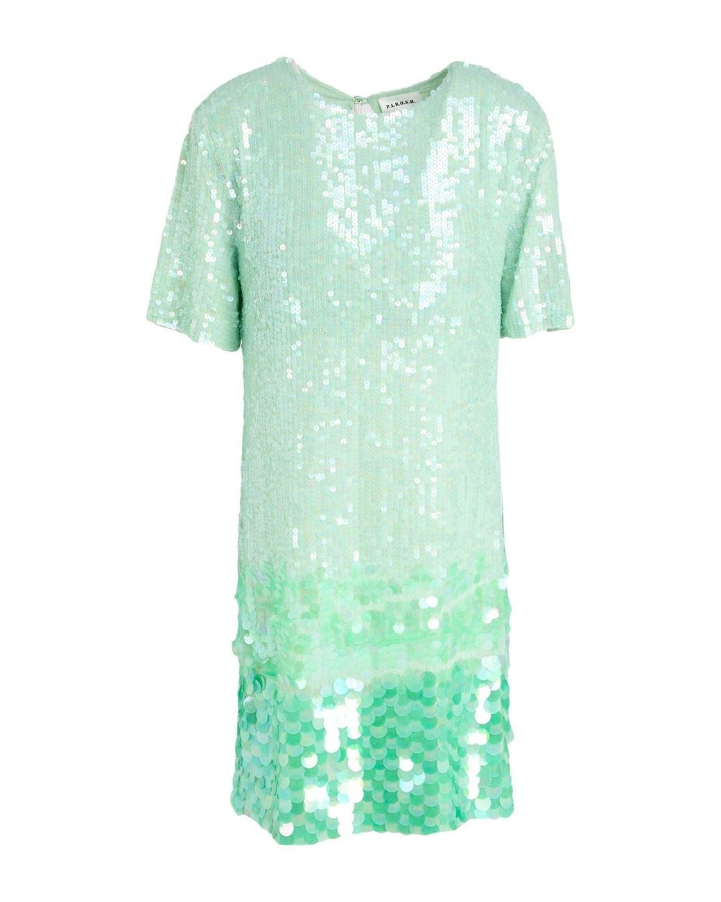 P.A.R.O.S.H. Green Mini Dress Polyamide, Elastane, Pvc