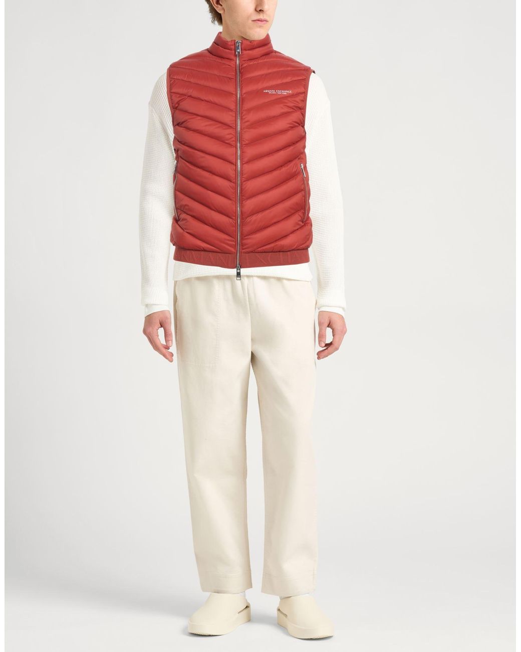 ARMANI EXCHANGE Red Vest for men