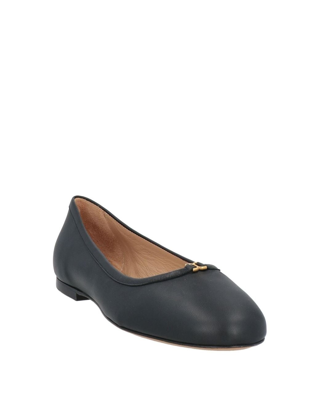 Chloé Gray Ballet Flats Leather