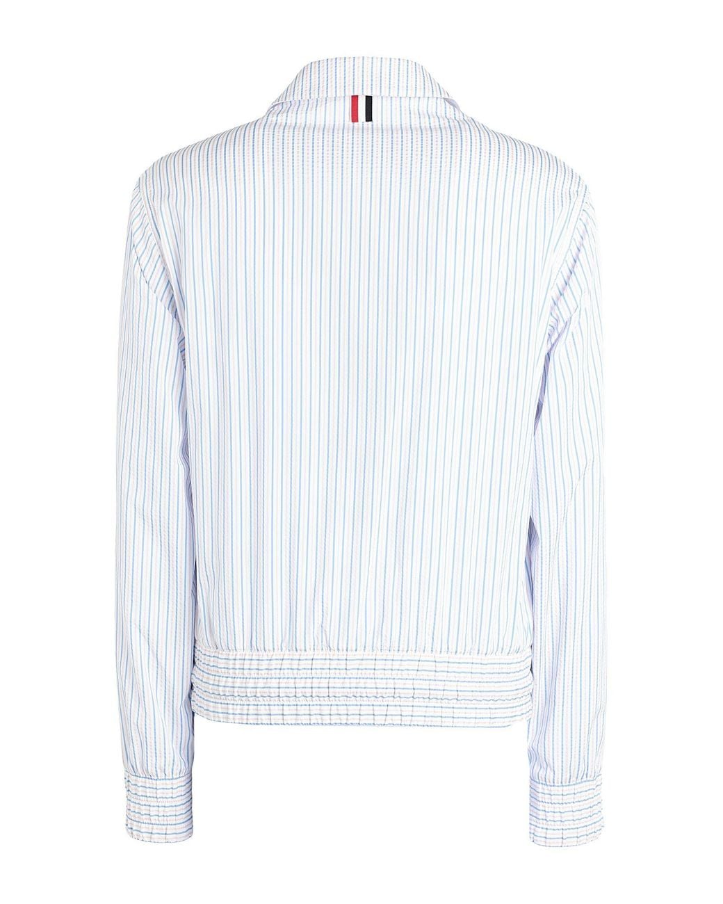 Thom Browne White Jacket Cotton, Polyamide for men
