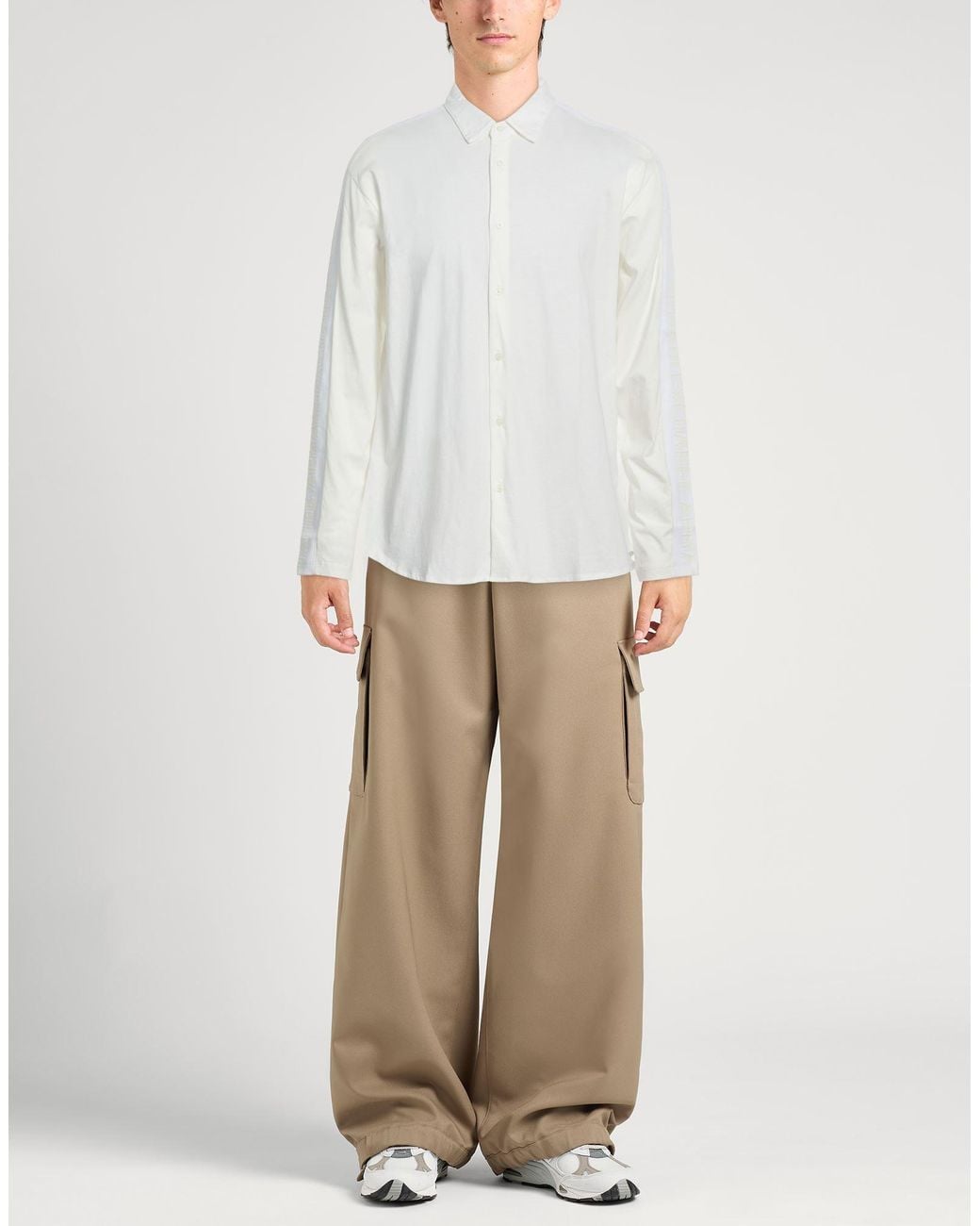 ARMANI EXCHANGE White Shirt Cotton for men