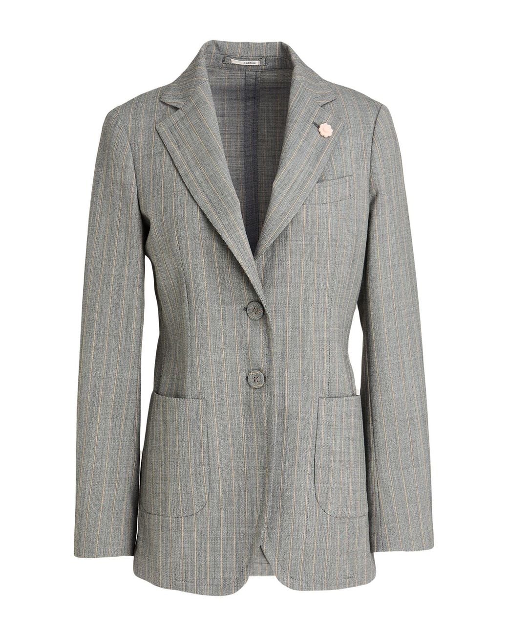 Lardini Gray Blazer Polyester, Wool, Elastane