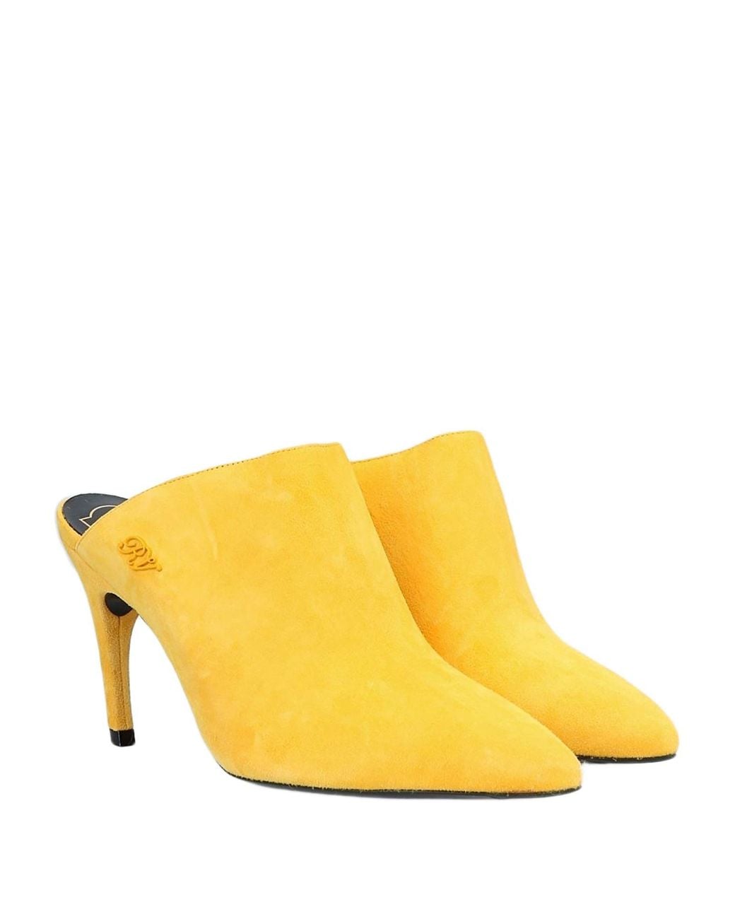 Roger Vivier Yellow Mules & Clogs