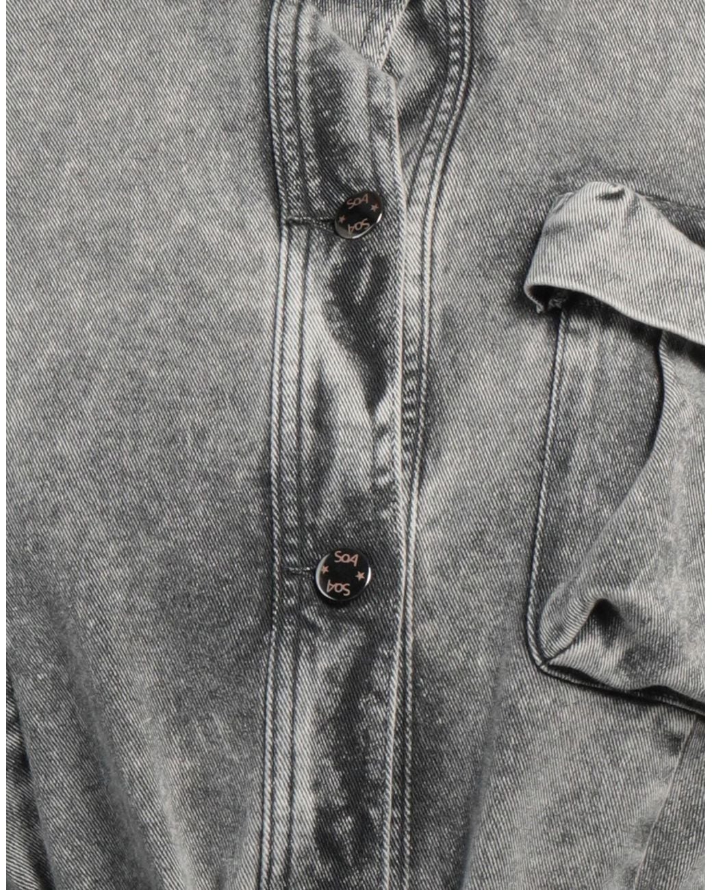 Soallure Gray Denim Outerwear