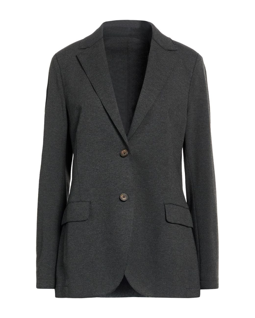 Eleventy Black Blazer Viscose, Polyamide, Elastane