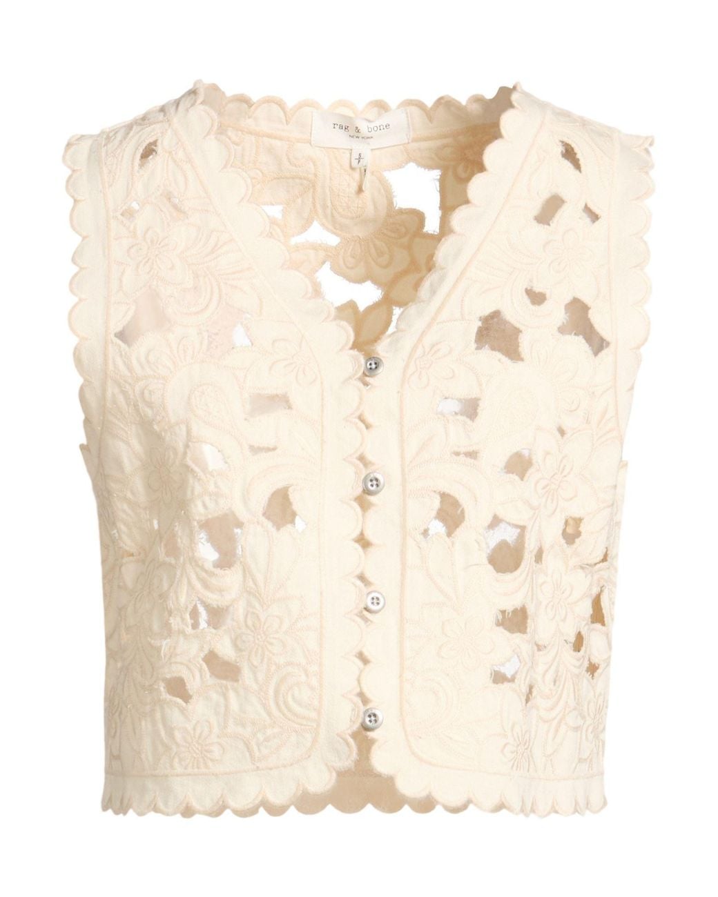 Rag & Bone Natural Waistcoat