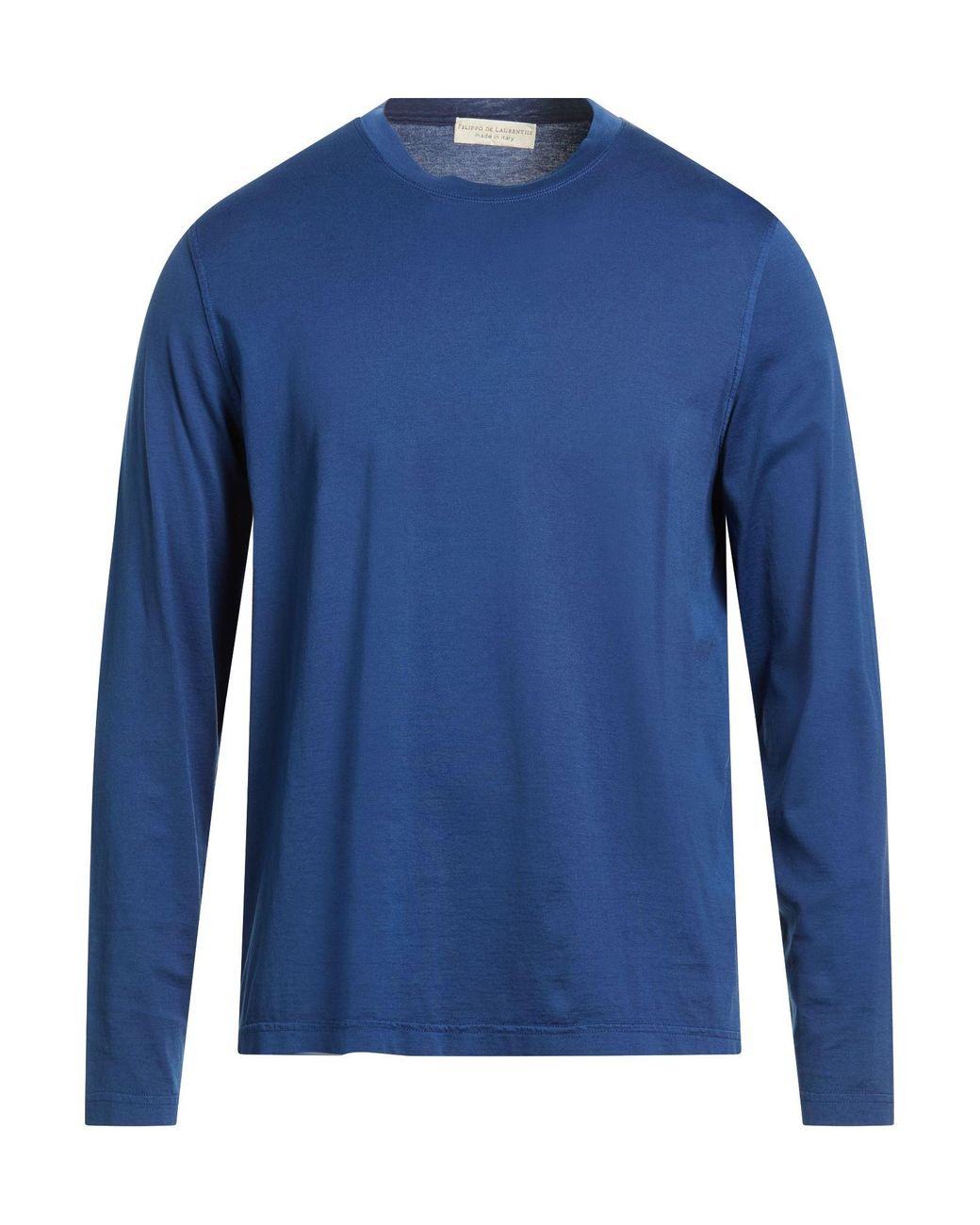 FILIPPO DE LAURENTIIS Blue T-Shirt Cotton for men
