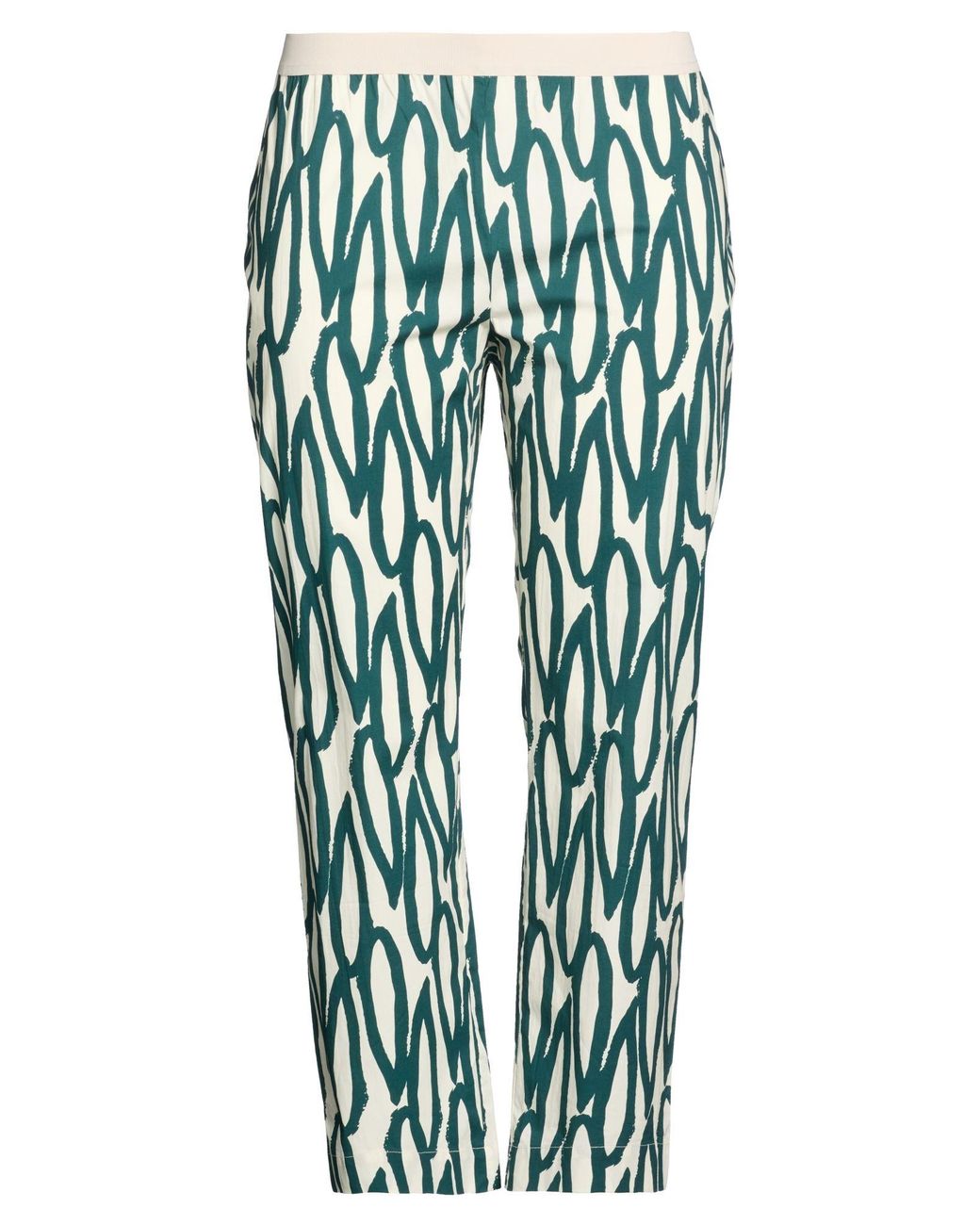 Liviana Conti Blue Pants Cotton, Elastane