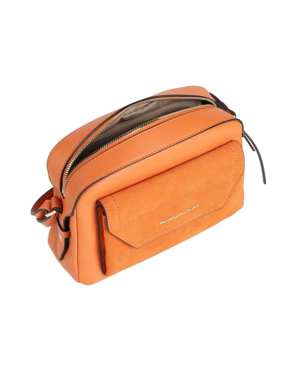 Piquadro Orange Cross-Body Bag Leather