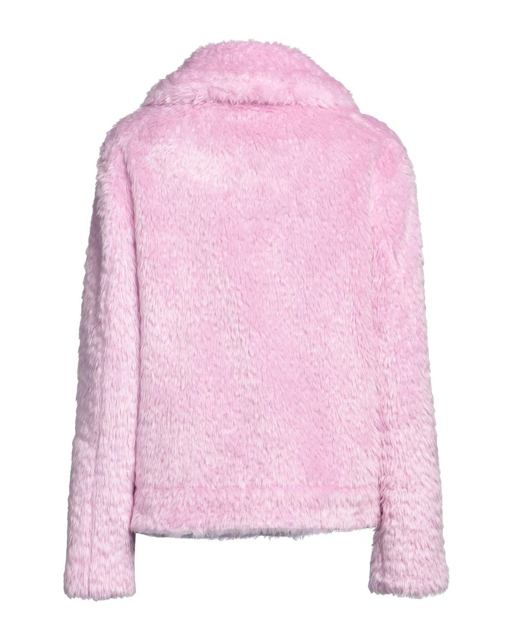 MSGM Pink Shearling- & Kunstfell