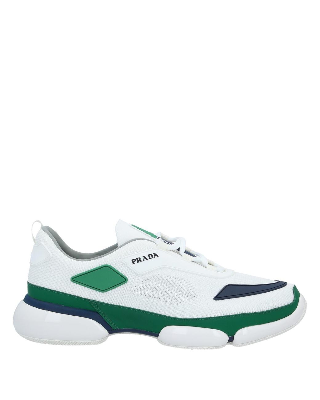 prada raised sole low tops white