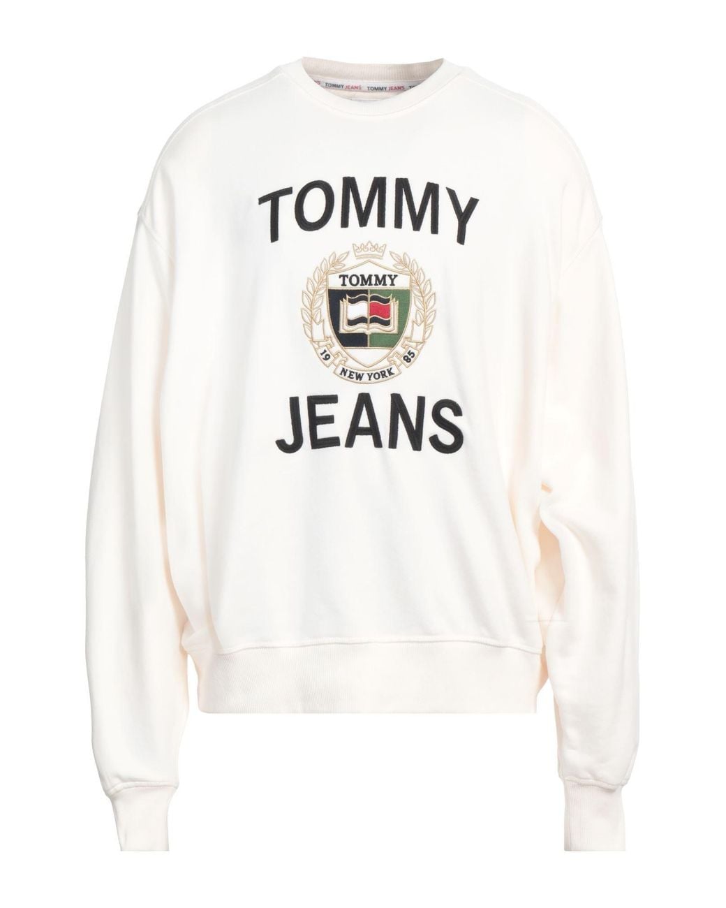Tommy Hilfiger White Sweatshirt Cotton for men
