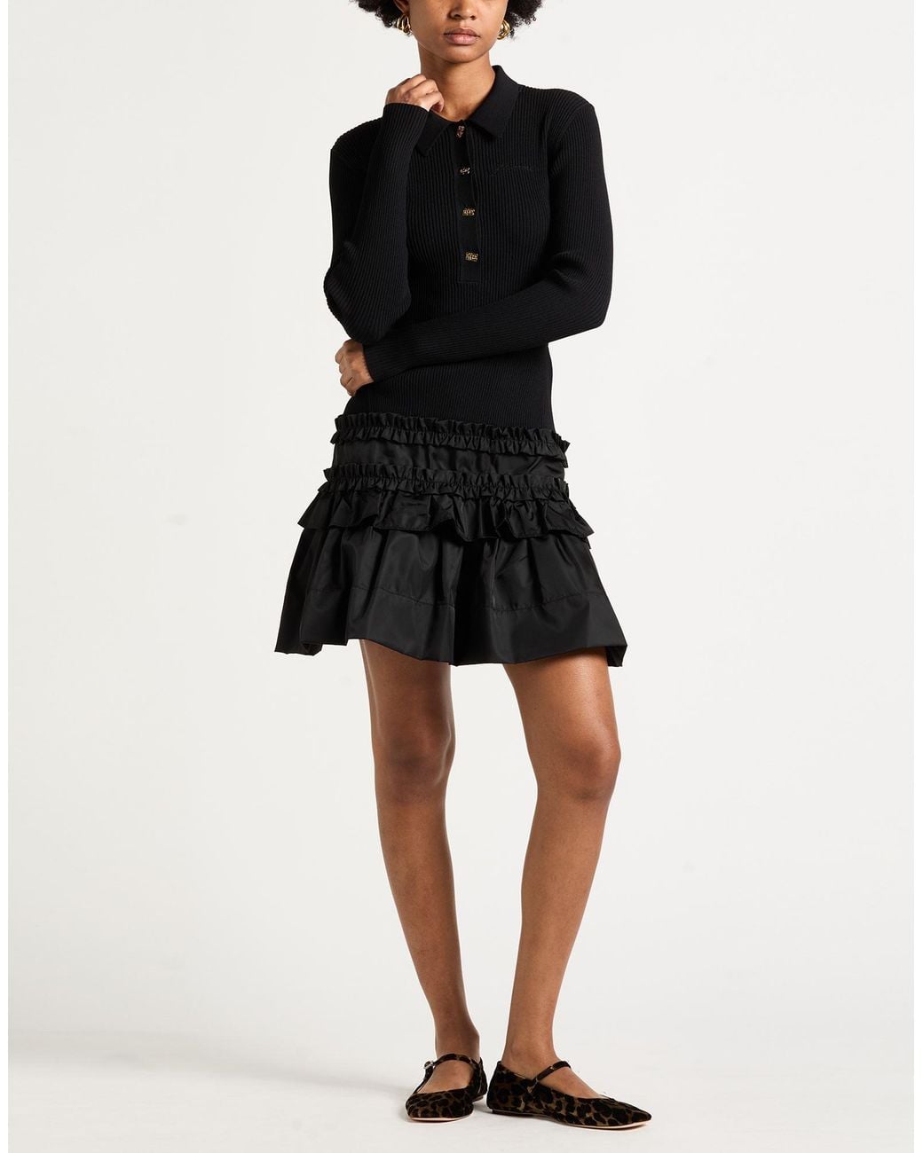 Ganni Black Mini Dresses