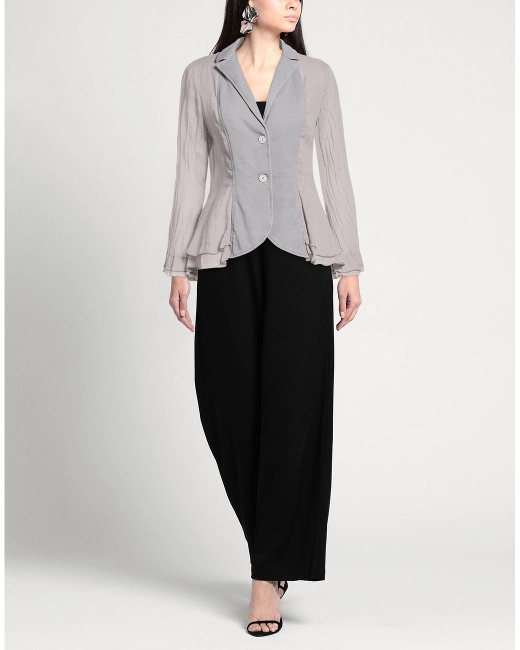 European Culture Gray Blazer