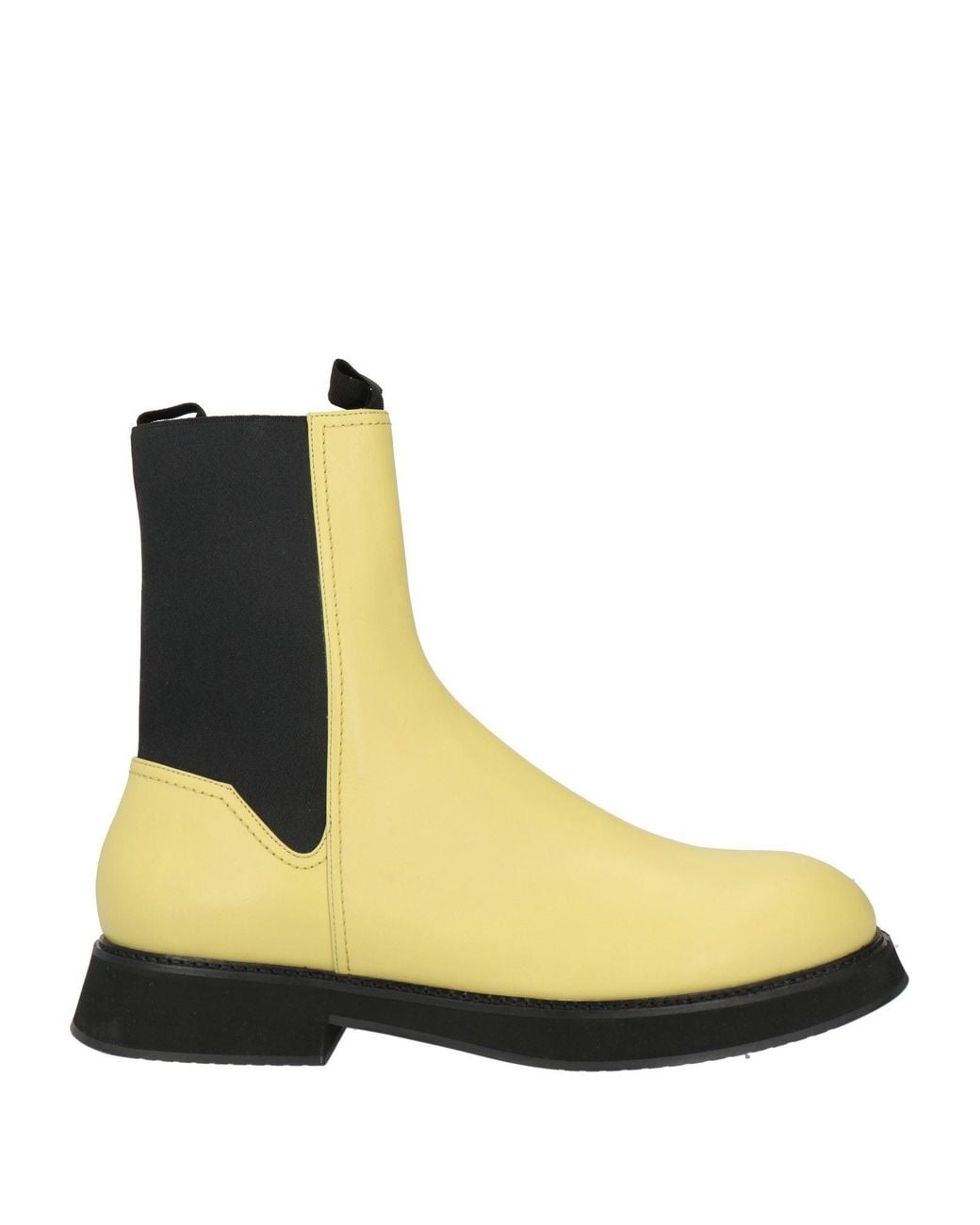 Nina Ricci Yellow Ankle Boots Leather
