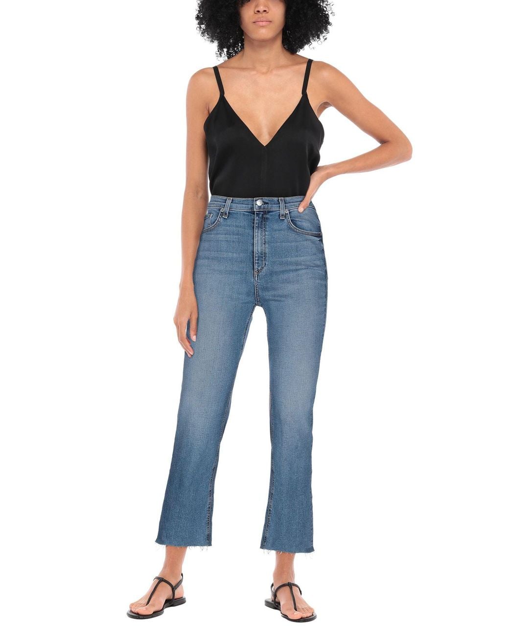 Rag & Bone Blue Denim Trousers