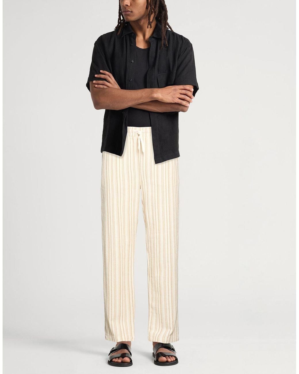Les Deux Natural Pants Cotton, Polyester, Elastane for men