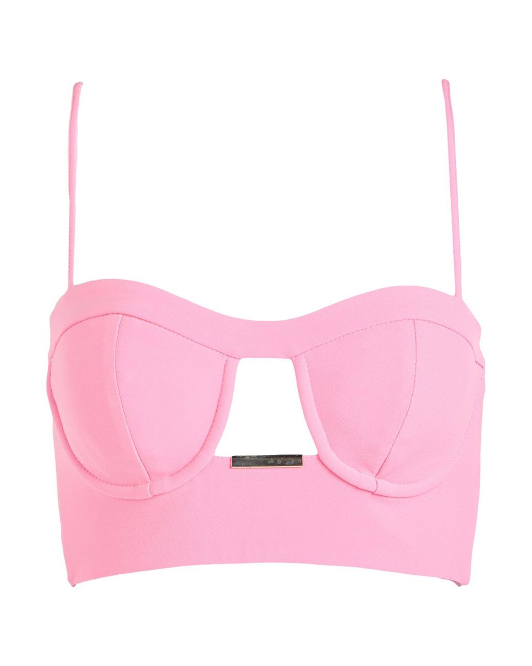 SIMONA CORSELLINI Pink Top Polyester, Elastane