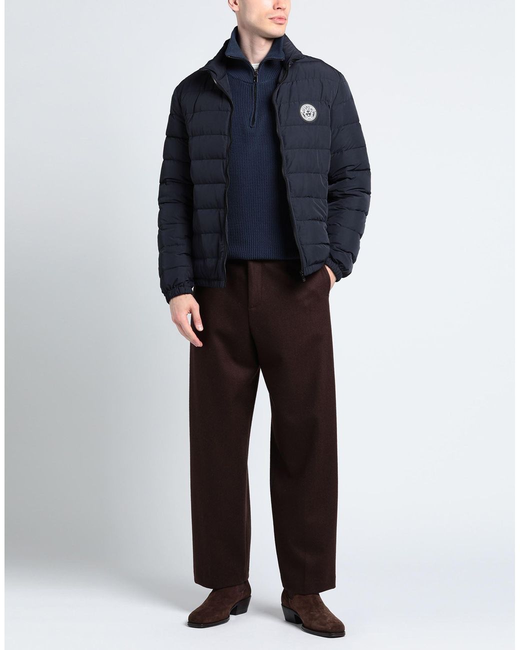 Versace Blue Down Jacket for men