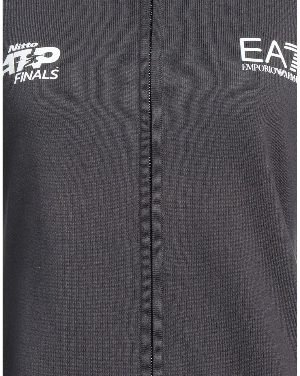 EA7 Black Cardigan Cotton
