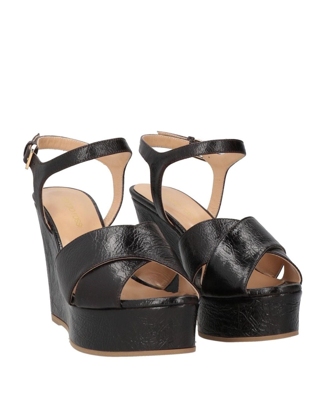 Sergio Rossi Black Sandals Leather