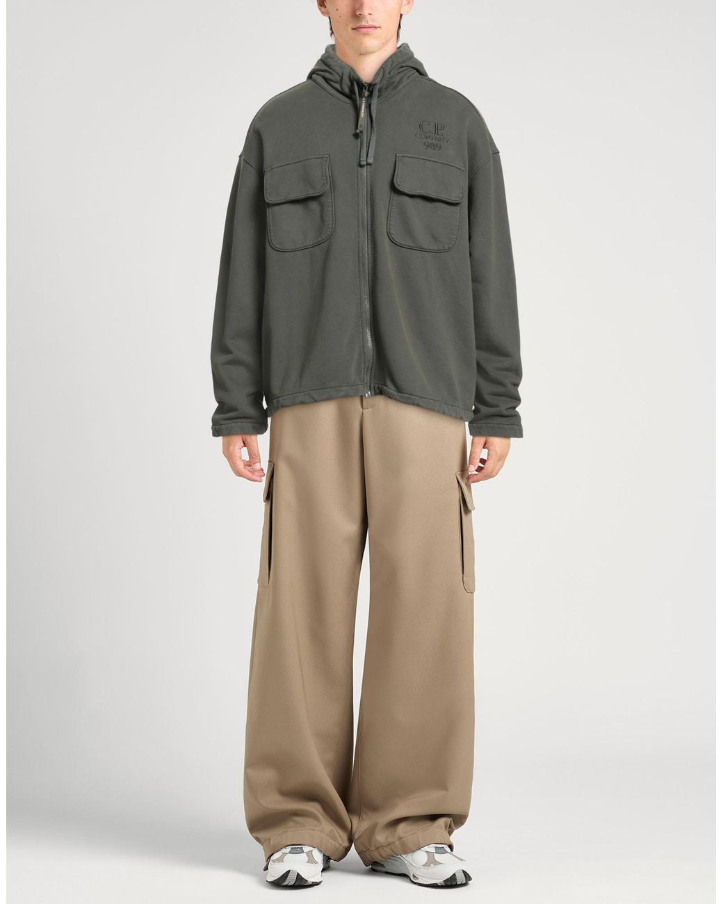 C P Company Gray Sweatshirts for men