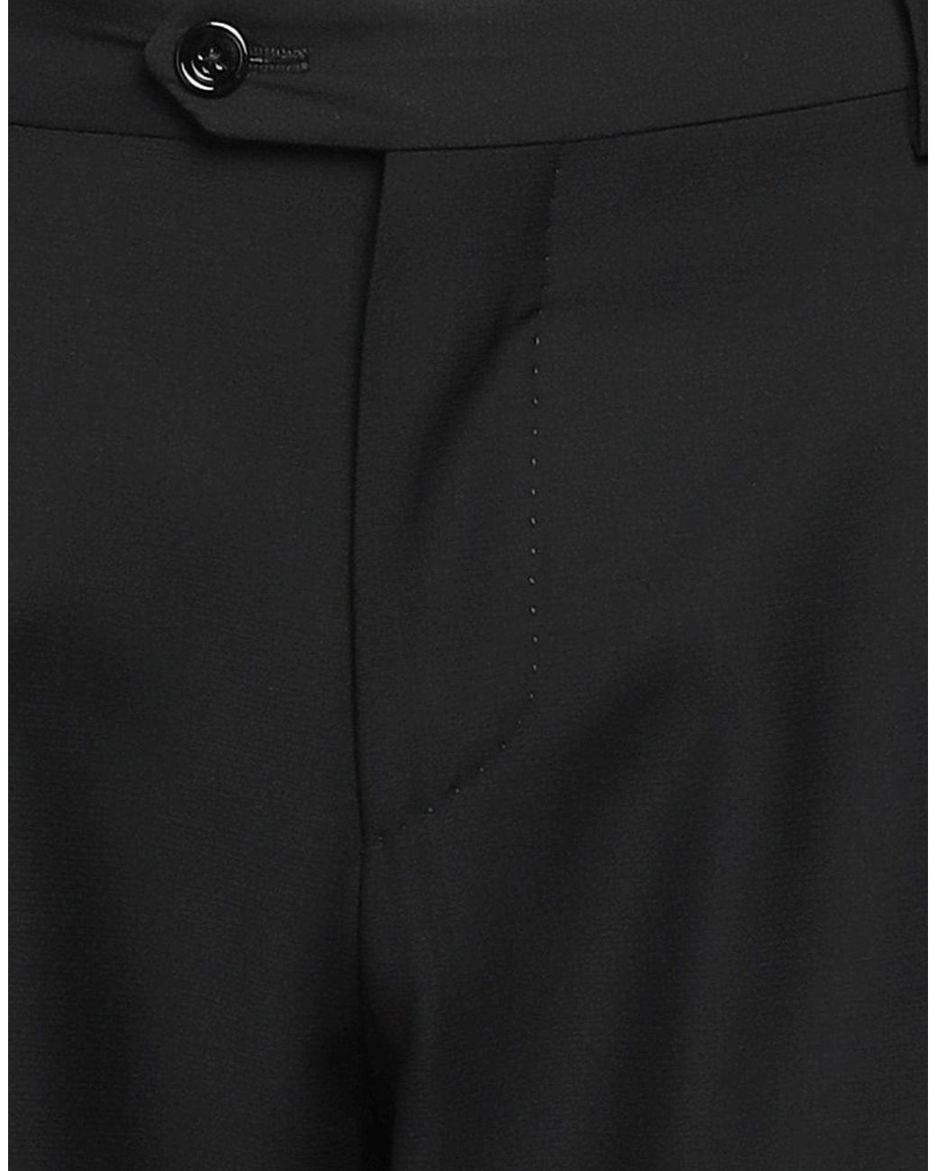Lardini Black Pants Wool for men
