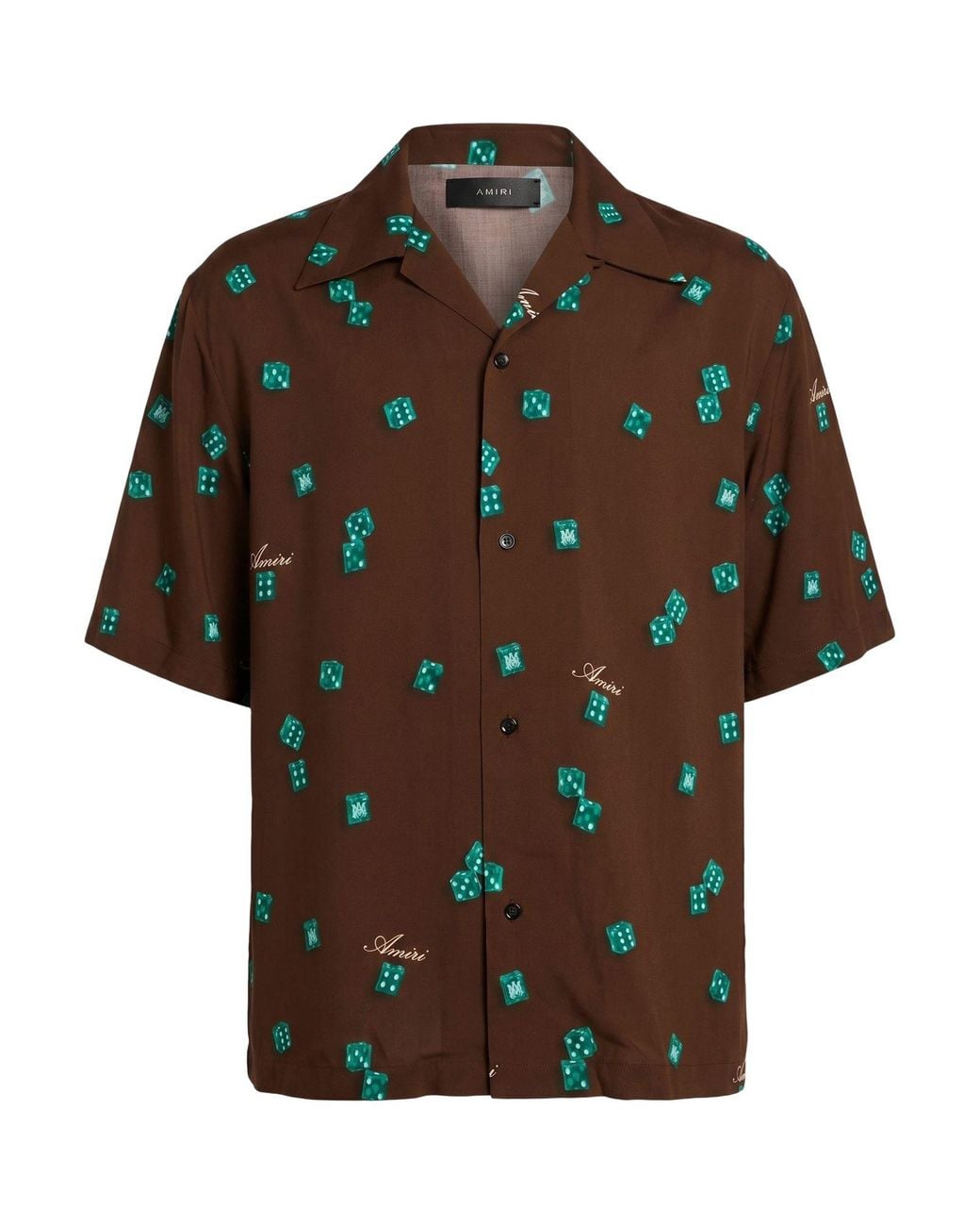 Amiri Brown Shirt Viscose for men
