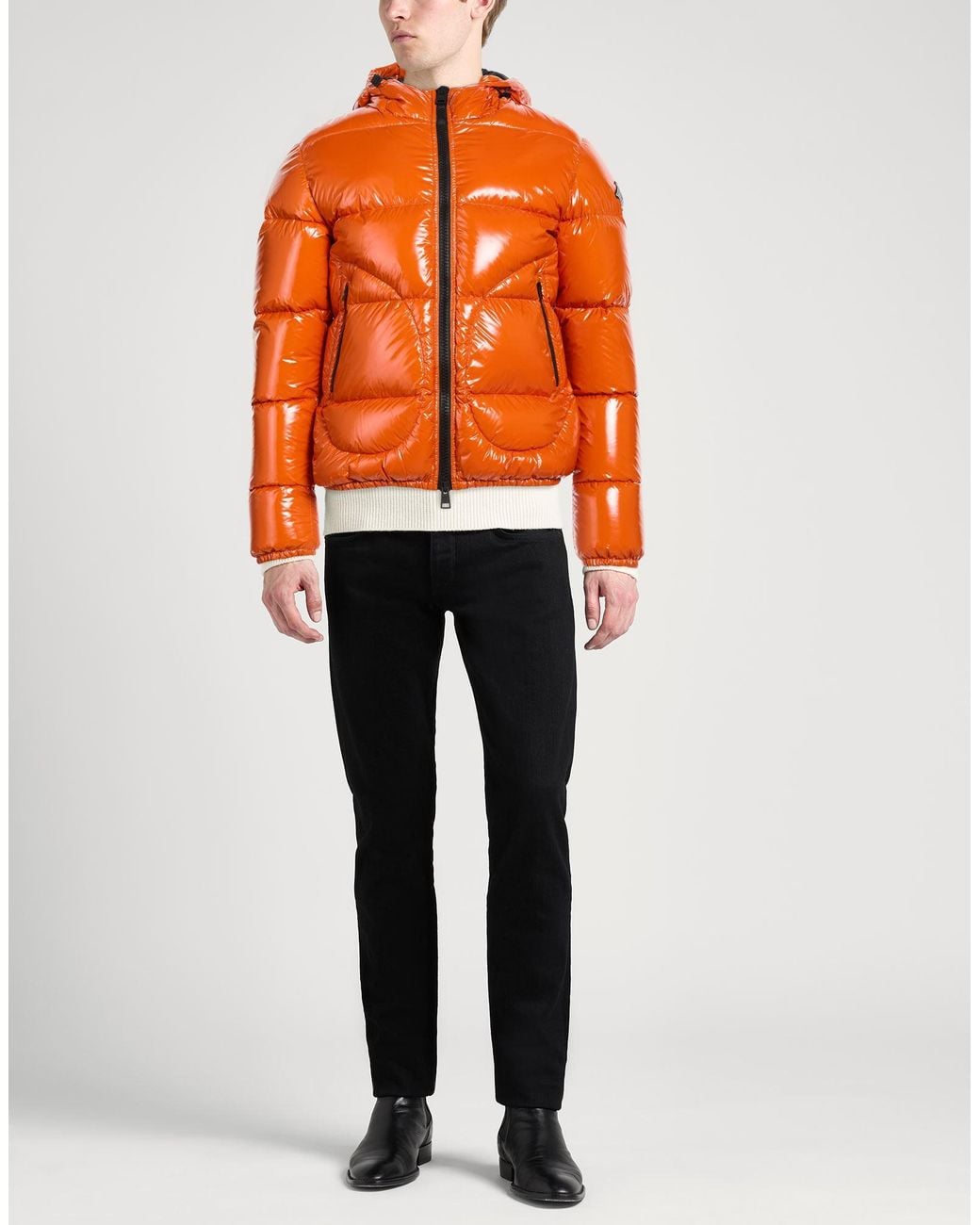 Herno Orange Puffers for men