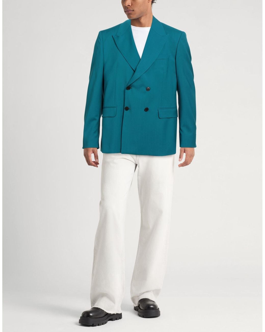 Low Brand Blue Blazer Virgin Wool for men