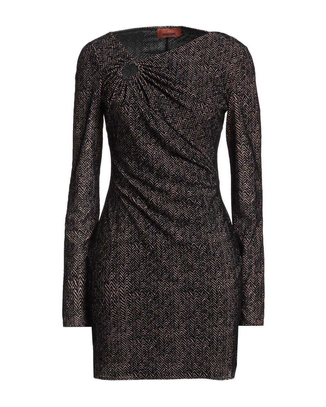 Missoni Black Sand Mini Dress Polyamide, Elastane