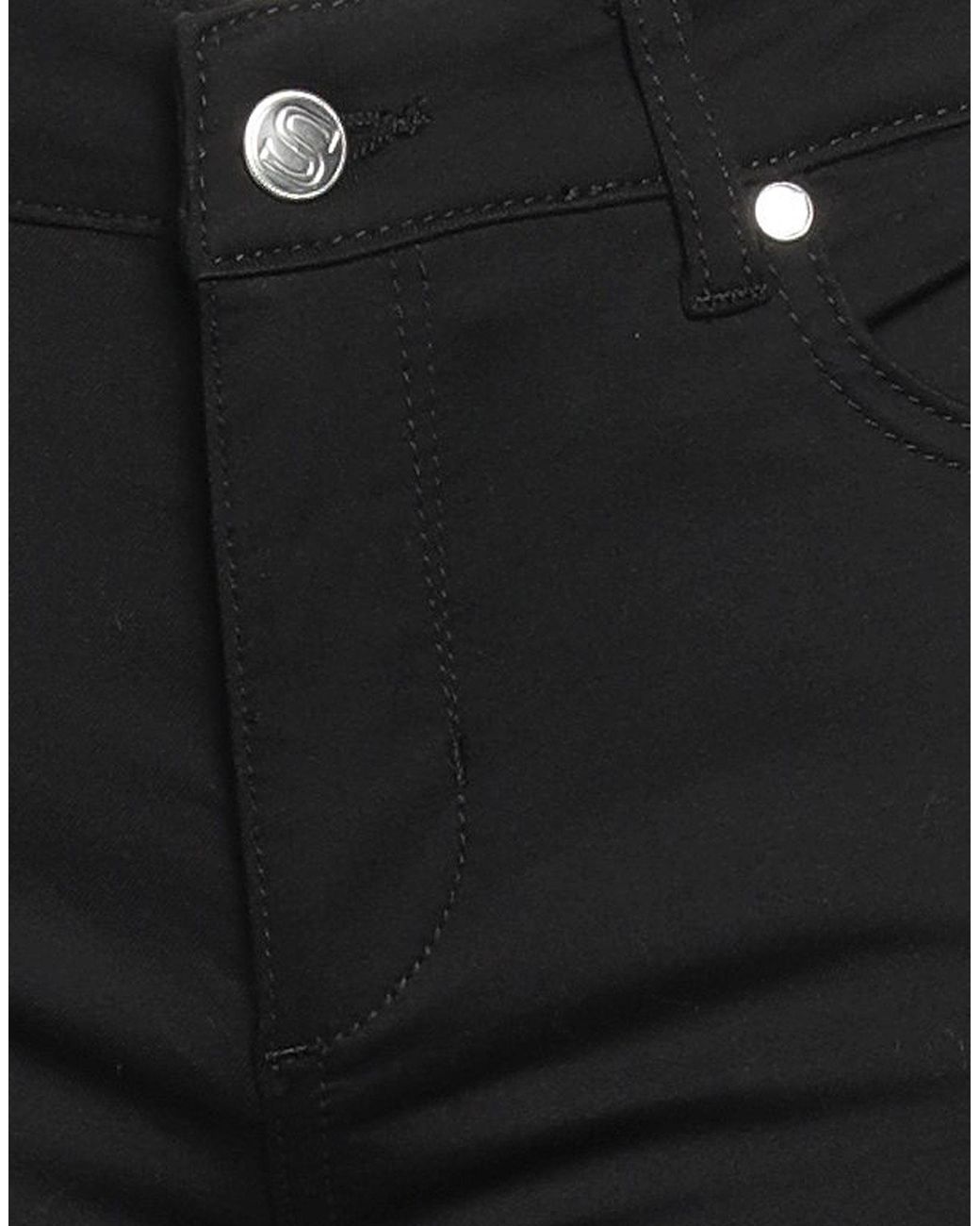 Silvian Heach Black Pants Cotton, Polyester, Elastane